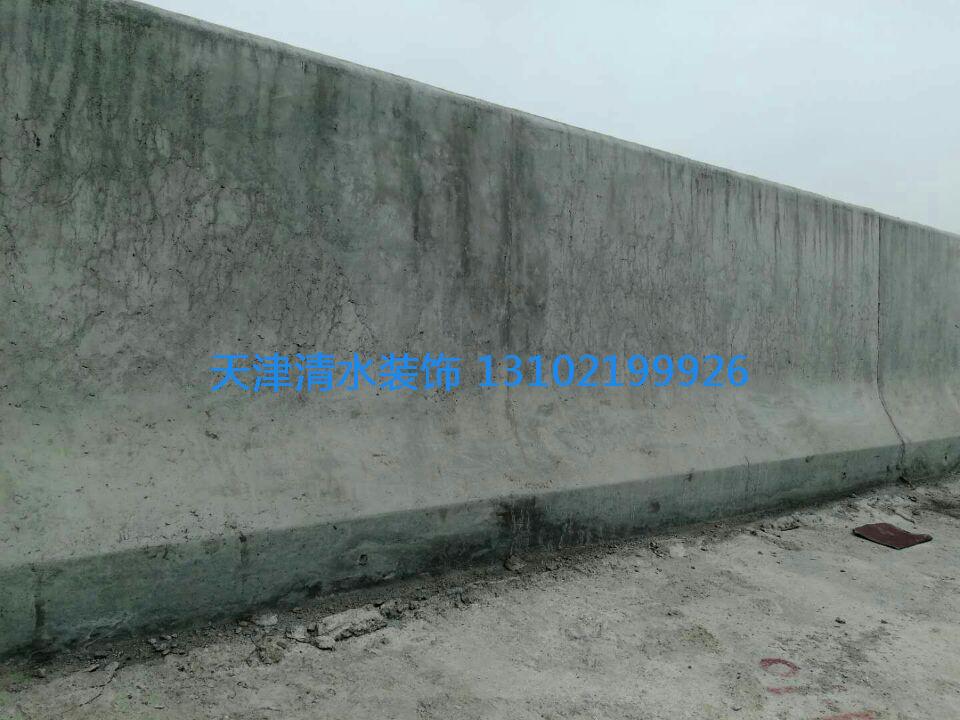 广州仁博项目挡墙装修